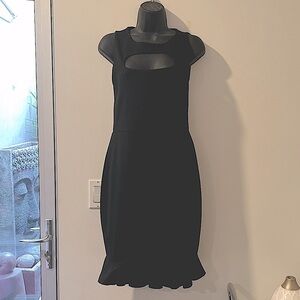 M Missoni Black Ruffle Hem Cut Out Knit Dress Sz. M *EUC MSRP: $595+tax